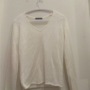 Brandy Melville Pullover Sweater White/Ivory One Size Mohair Blend